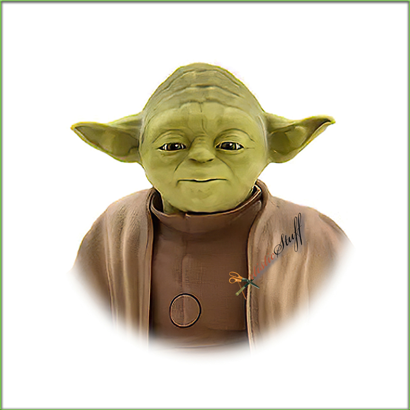 talking yoda with lightsaber