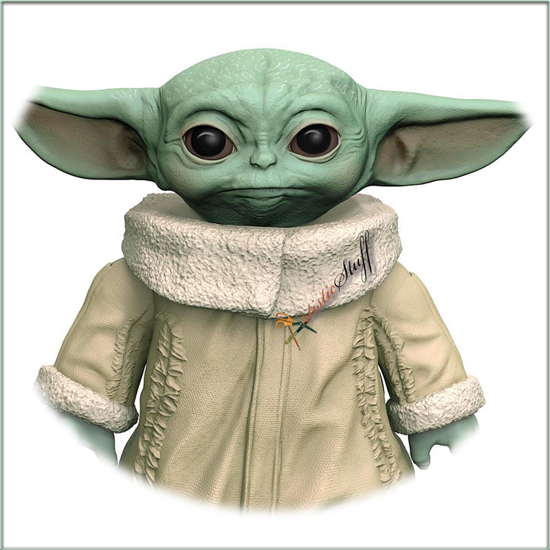 yoda mandalorian soft toy