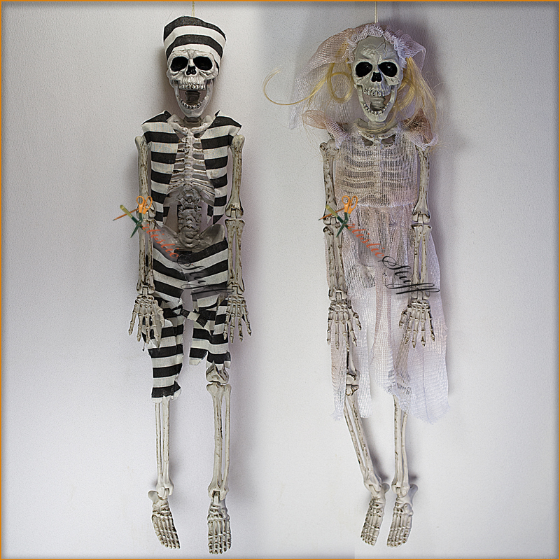 NEW Devil Dressed Up Skeleton Hanging Halloween Decoration 16/" Long